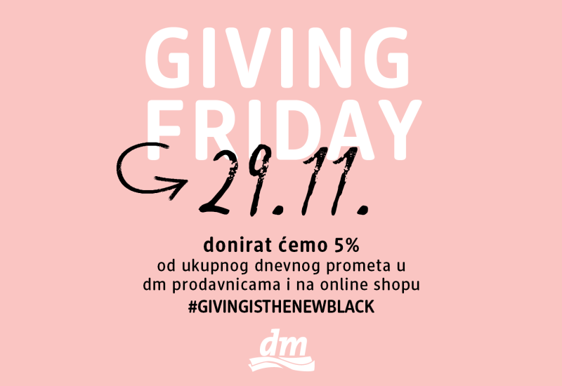 Ne propustite Giving Friday u dm-u i podržite rad narodnih kuhinja u BiH